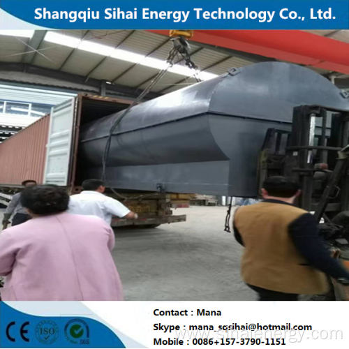 Waste engine oil refining to diesel distillation plant